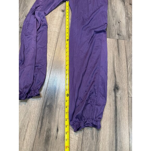 Vintage Purple Lace & Satin Womens Jumpsuit Medium Shadowline Wear Delicate Slee - Picture 7 of 11
